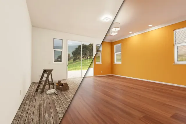 Ferdig interiør etter totalrenovering